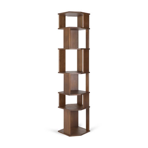 Stairs hylly lakattu tiikki 45x46x204 cm