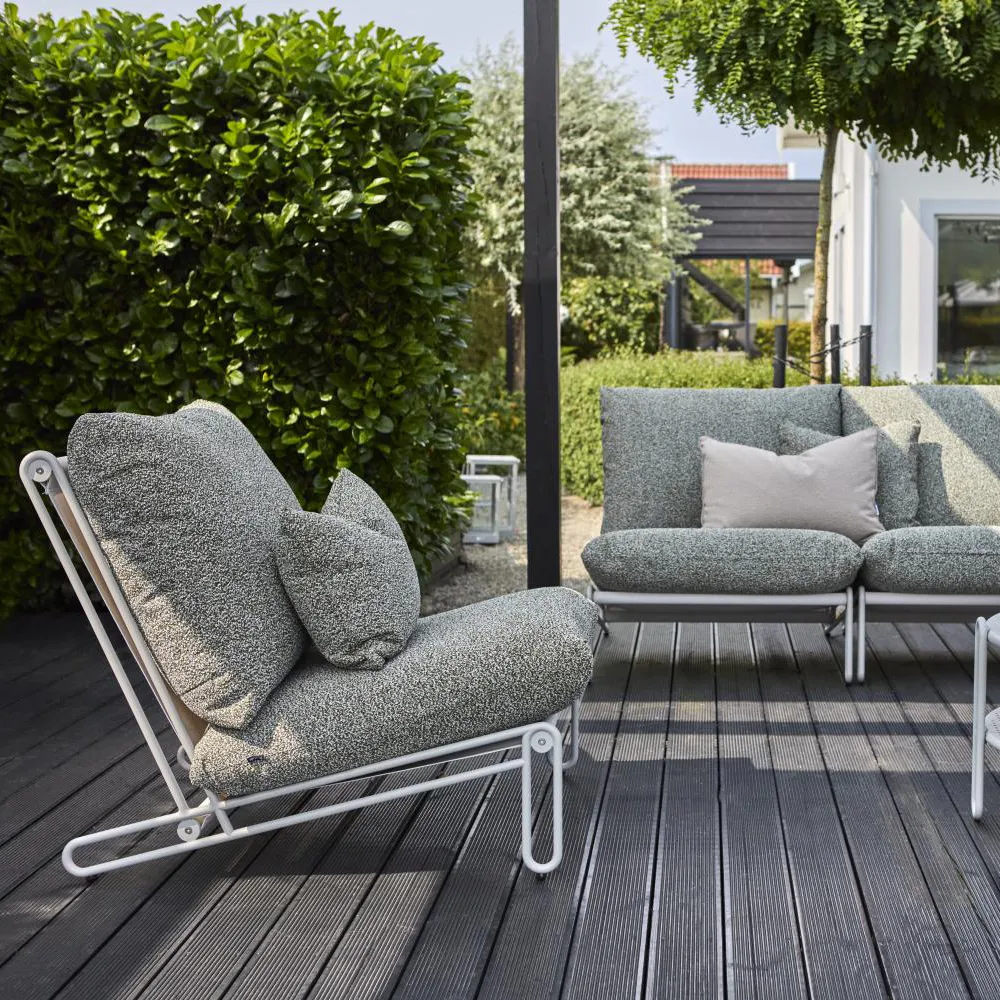 Blixt nojatuoli Light Grey/Teddy Verde