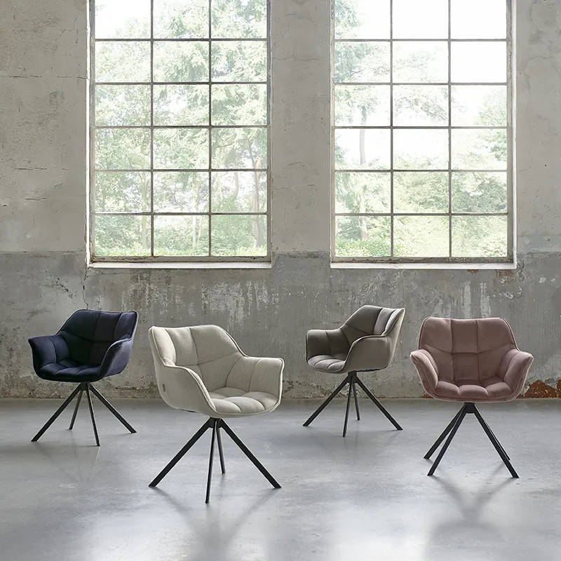 Carnaby tuoli käsinojilla mouliné linen fabulous flax