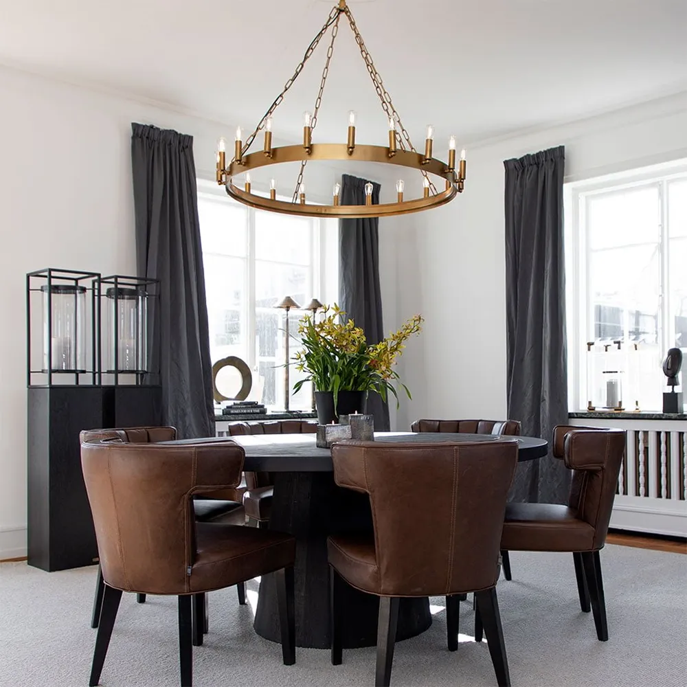 Katossa oleva kruunukattokruunu 105 cm old brass