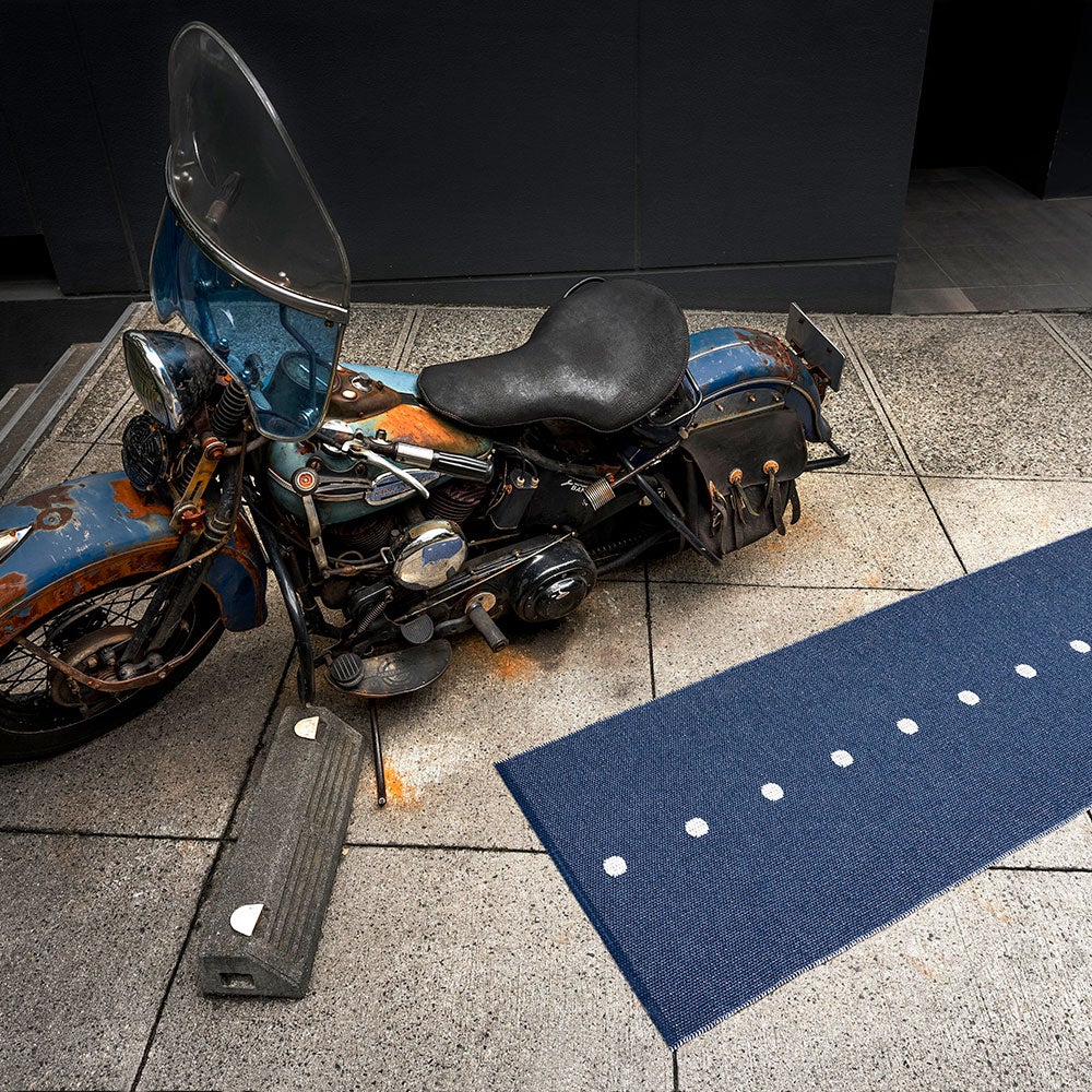 Peg matto 70x200 cm dark blue / vanilla 