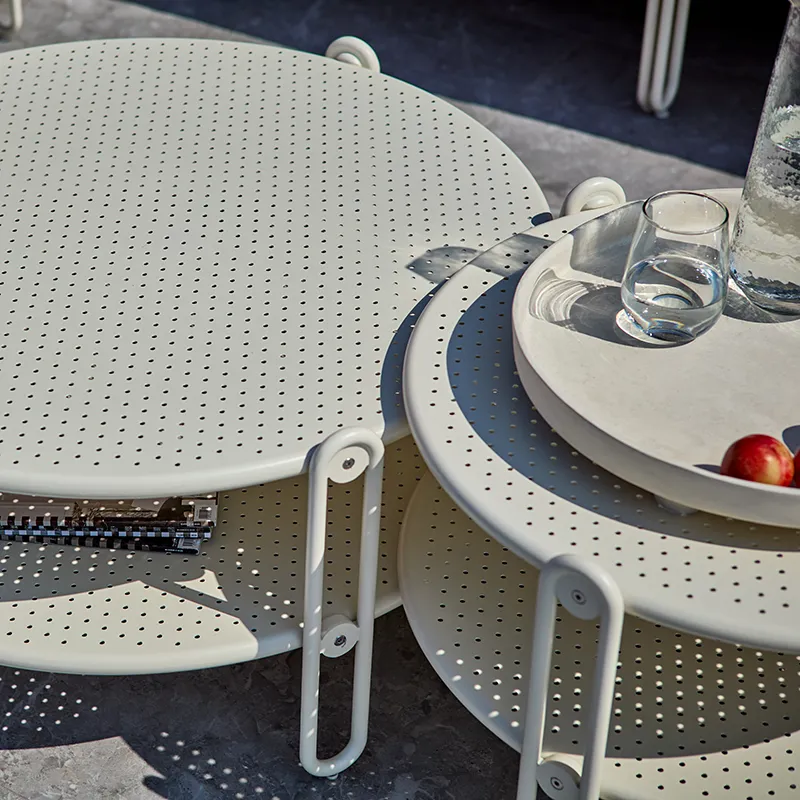 Blixt sohvapöytä 65 cm Pearl White