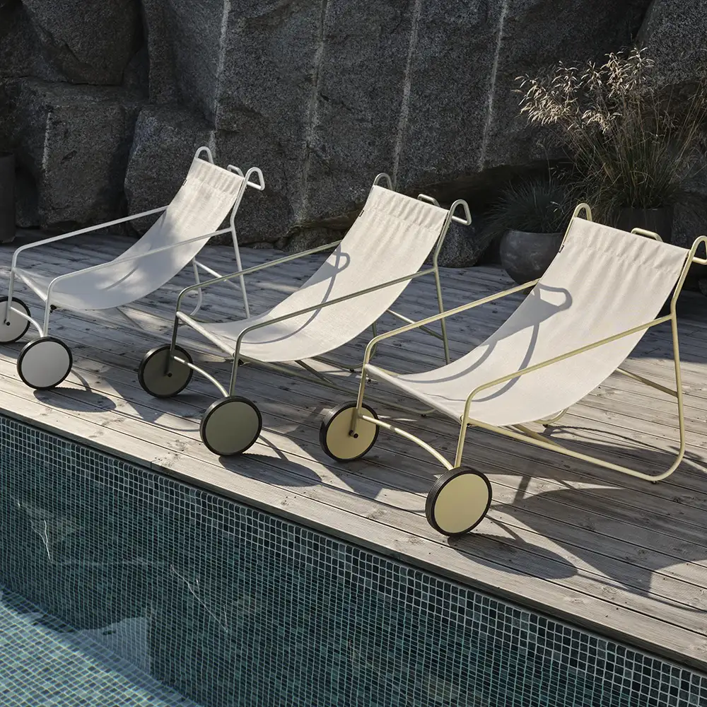 Poul nojatuoli dusty green Brafab