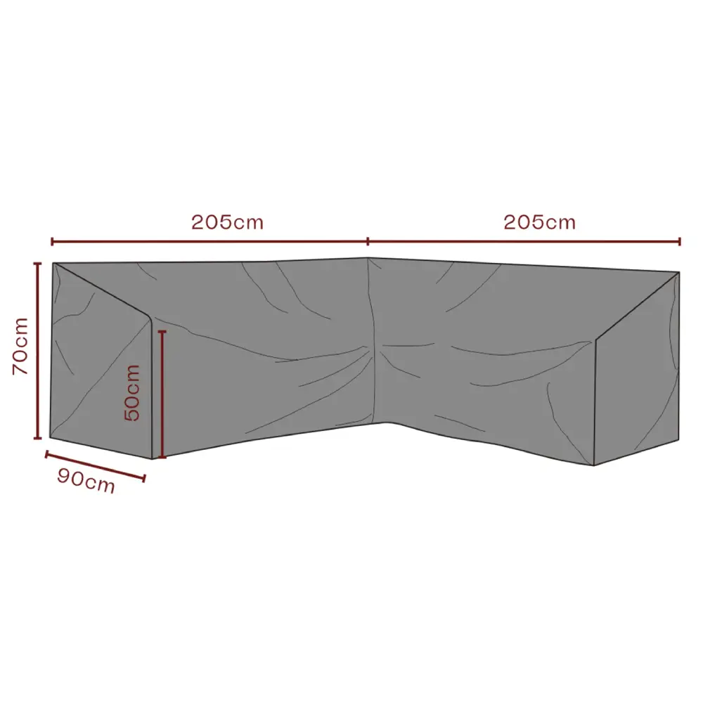 Kalustesuoja Kulmasohva 205/205x90 cm Premium