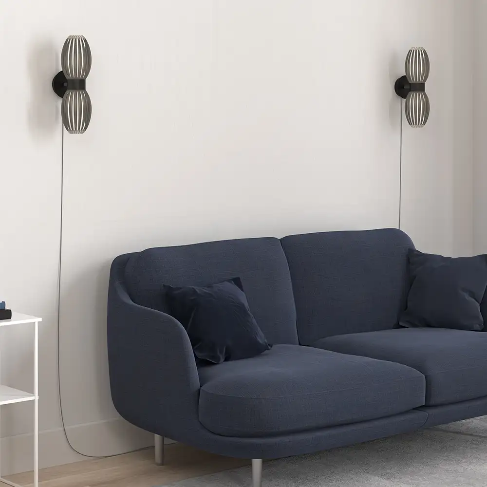 Tentacle seinävalaisin Duo musta/Rök G9