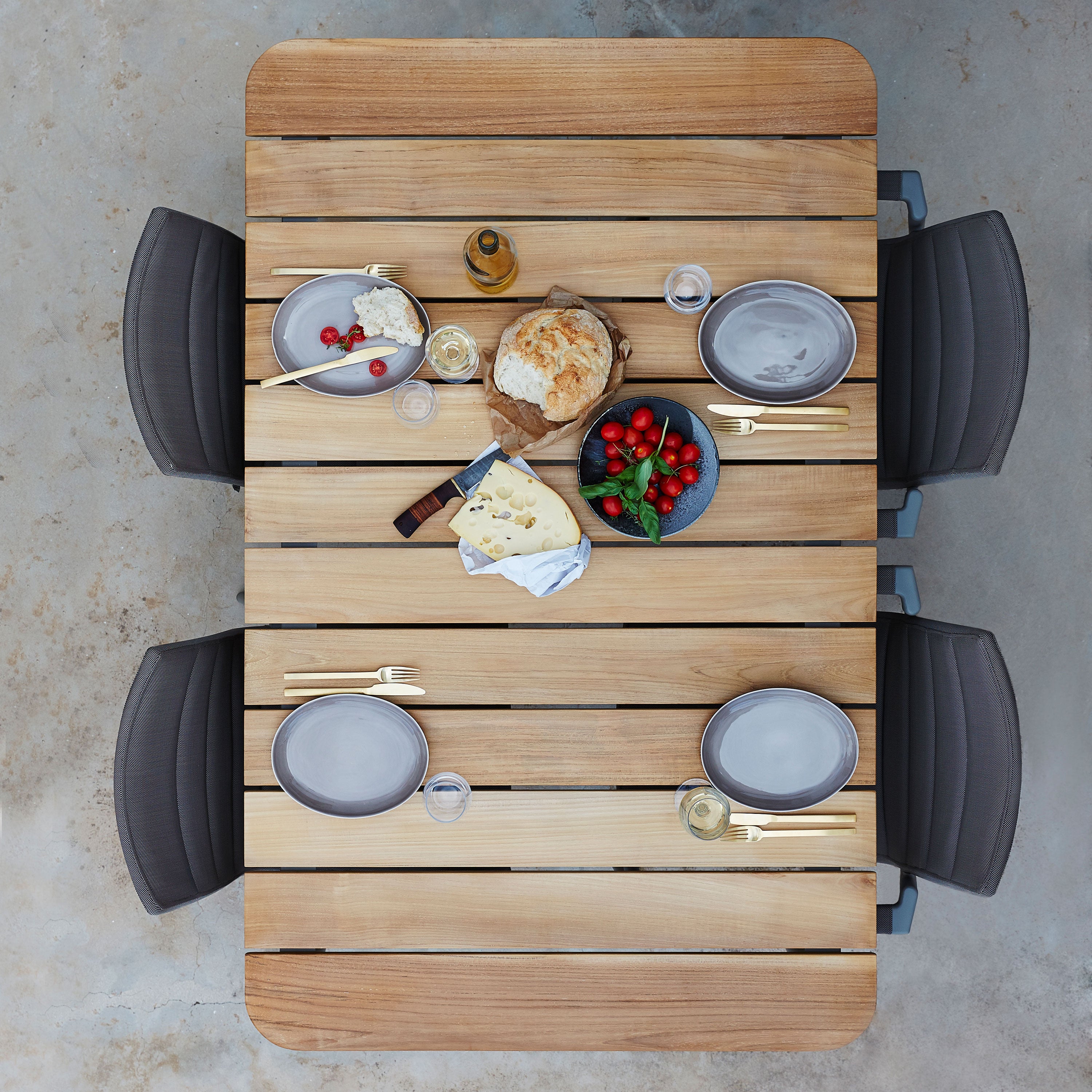 Core Ruokapöytä 90X210 Taupe 