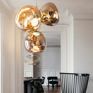 Melt Chandelier Small Gold 