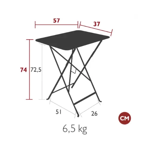 Bistro taulukko 37x57 cm Cotton white