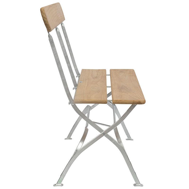 Brygggeri puutarhasohva tiikki Grythyttan Stålmöbler