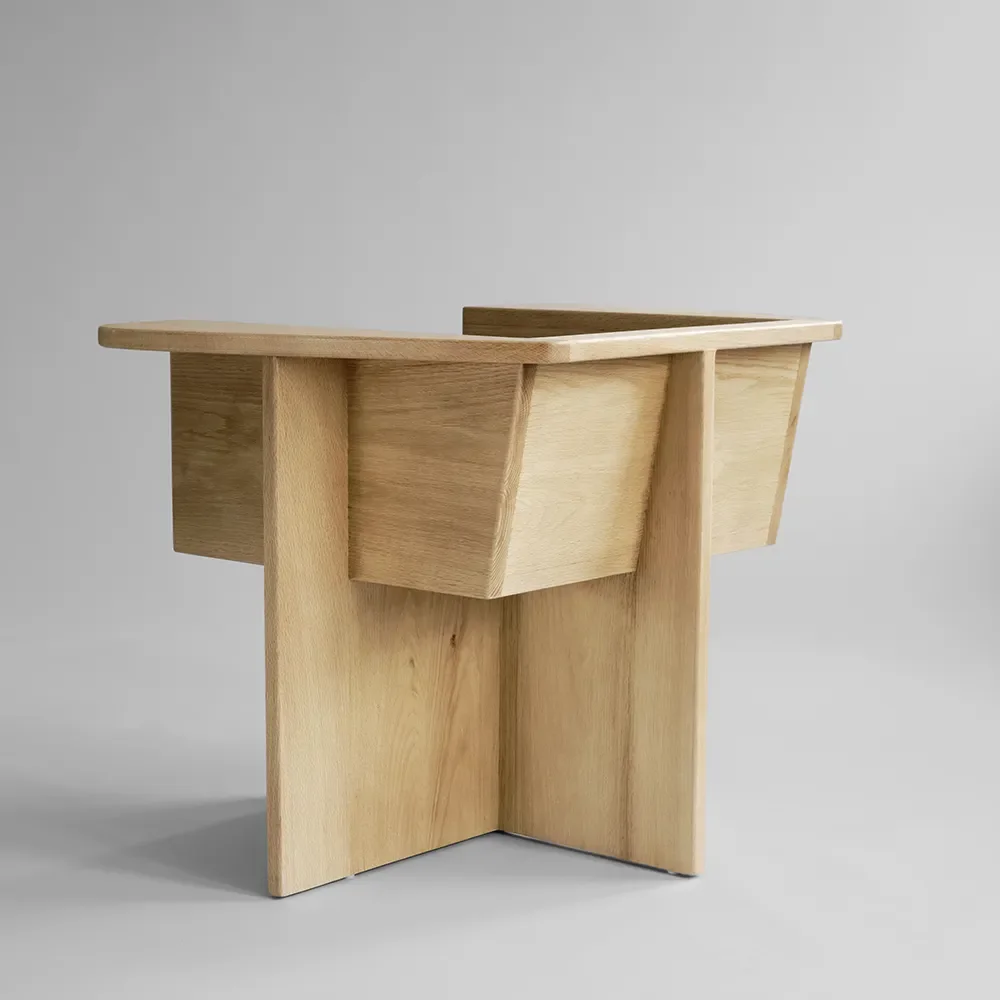  Brutus-nojatuoli - Luonnonvärinen tammi