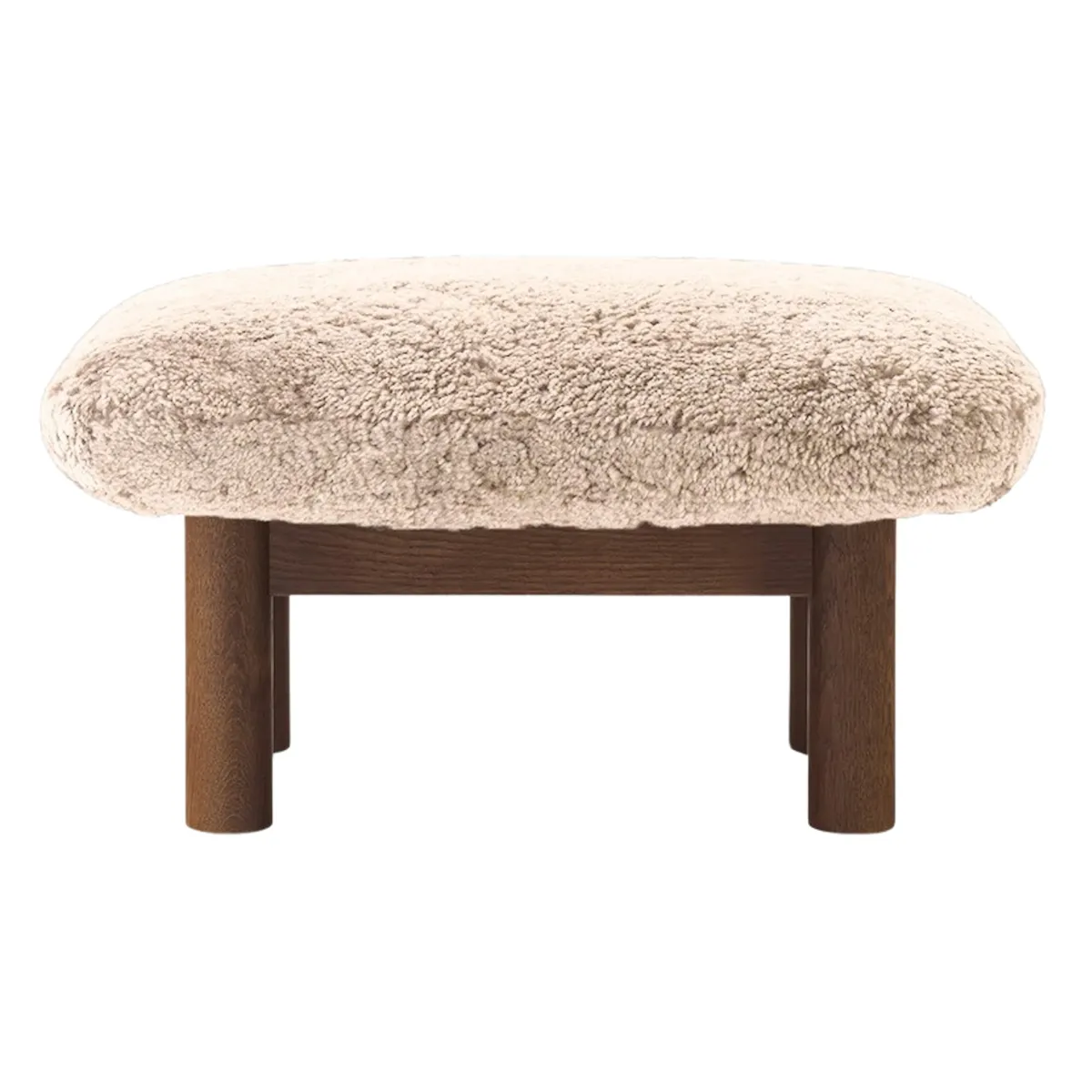 Brasilia jakkara tummaksi petsattua massiivitammea, Sheepskin Nevotex Nature