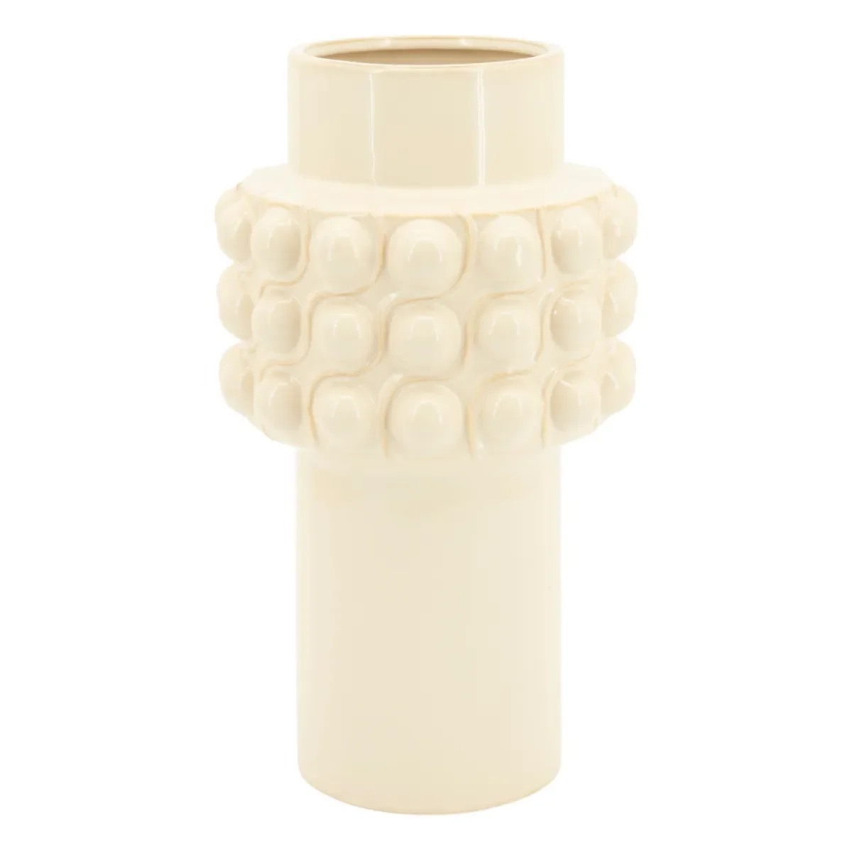 Saga large 23x23x41,5 cm Saviastia off white