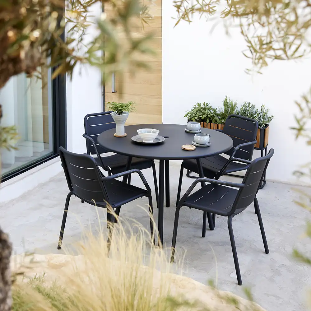 Copenhagen Käsinojatuoli Weave Lava grey