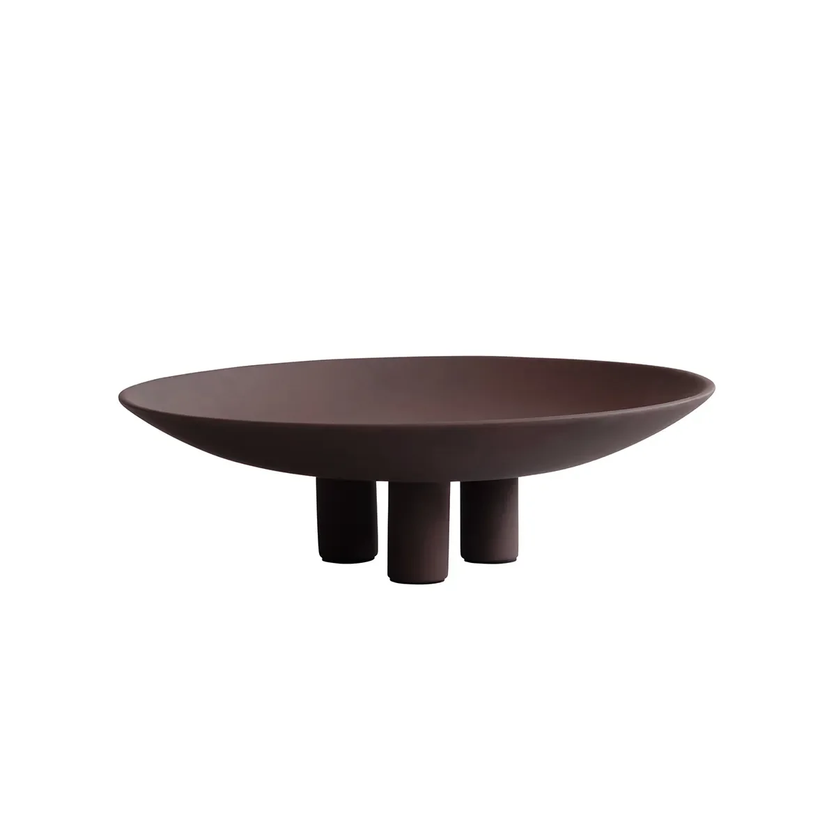 Käsinmaalattu koristevati Duck Big Chocolate Brown Ø 45 cm