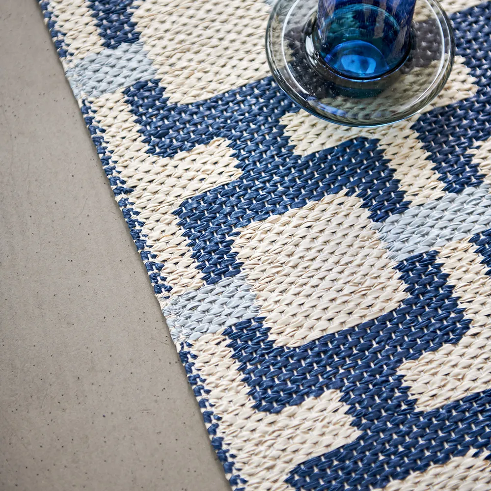 Tom matto Ocean Blue/Cream/Blue Fog 70 x 300 cm