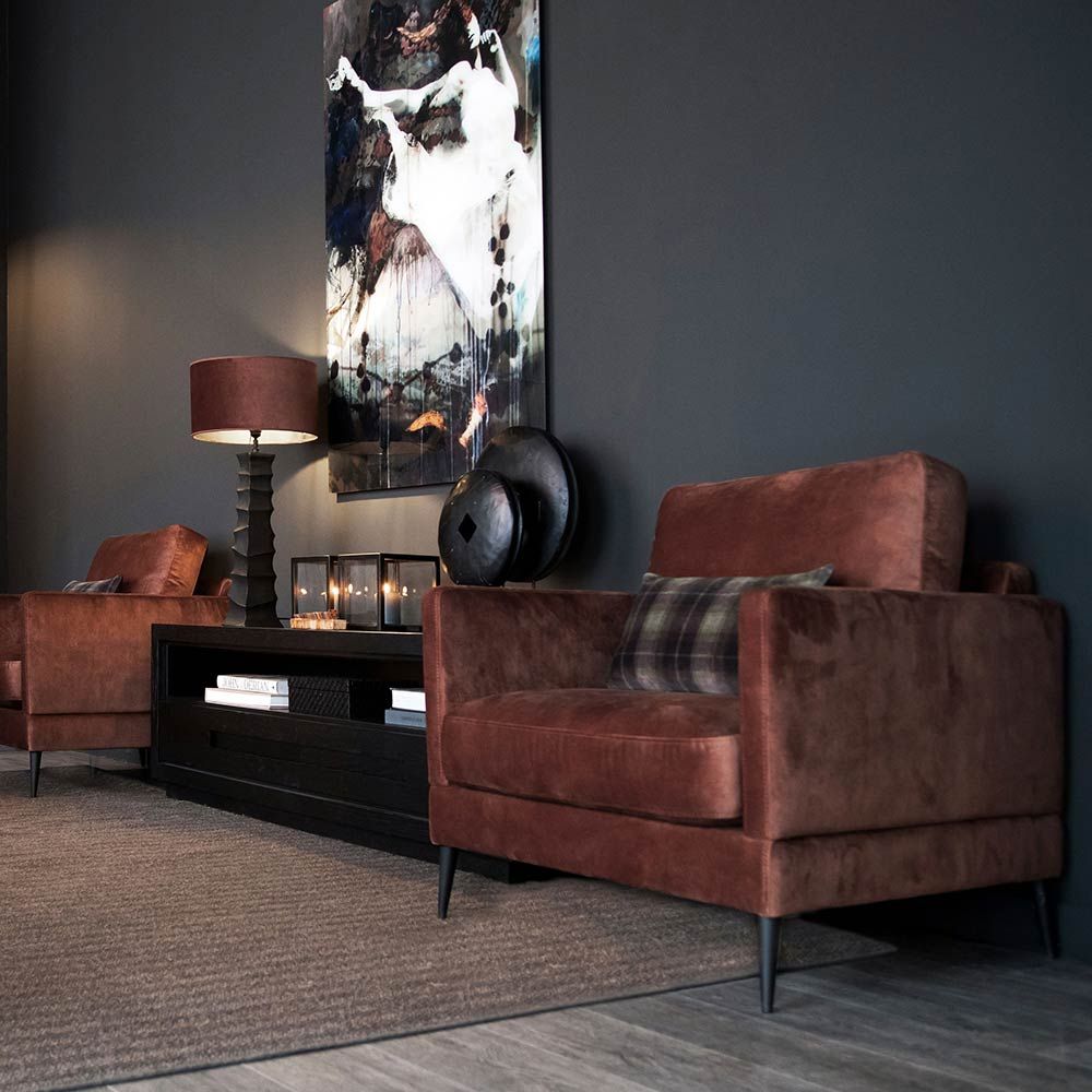 Andorra Nojatuoli Velvet Hazel