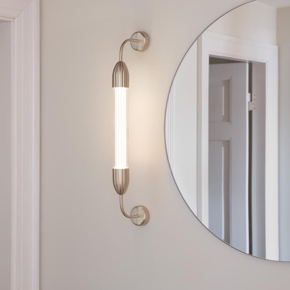 Lemon Squeeze seinävalaisin, lyhyt, 77 cm, messinki