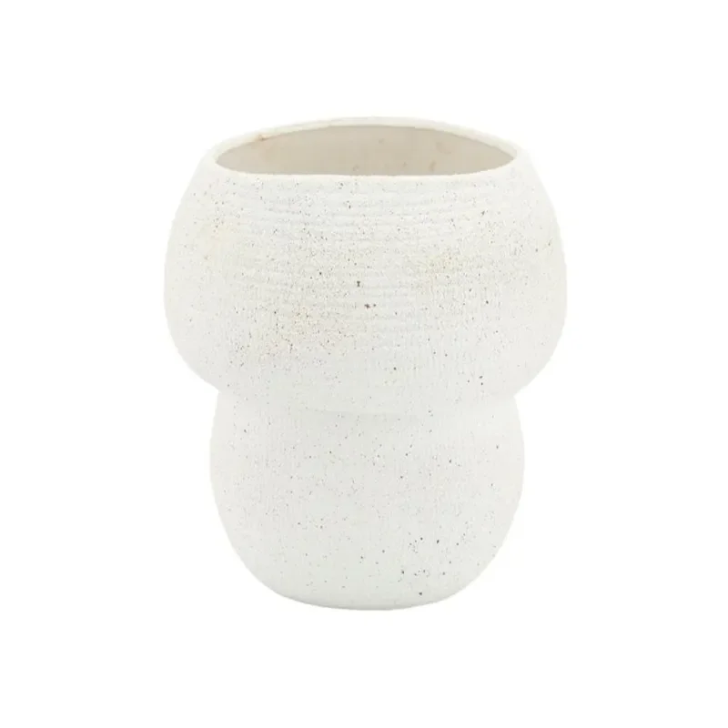 Grava small Maljakko 27,5x27,5x31 cm Saviastia Off white
