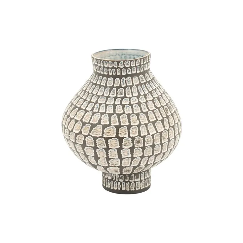 By-Boo, Isoko small Maljakko 22,5x22,5x26 cm Saviastia Ruskea