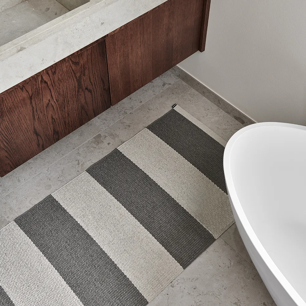 Bob matto Charcoal/Linen 70 x 150 cm