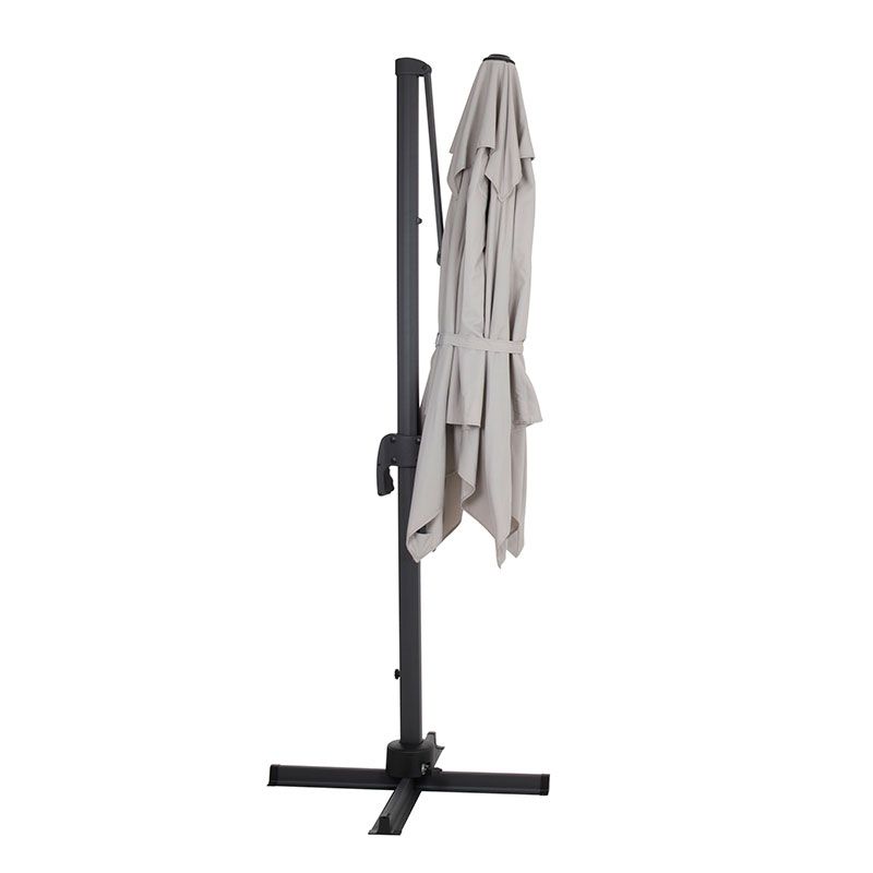 Linz vapaasti riippuva aurinkovarjo 300 cm Harmaa/Khaki