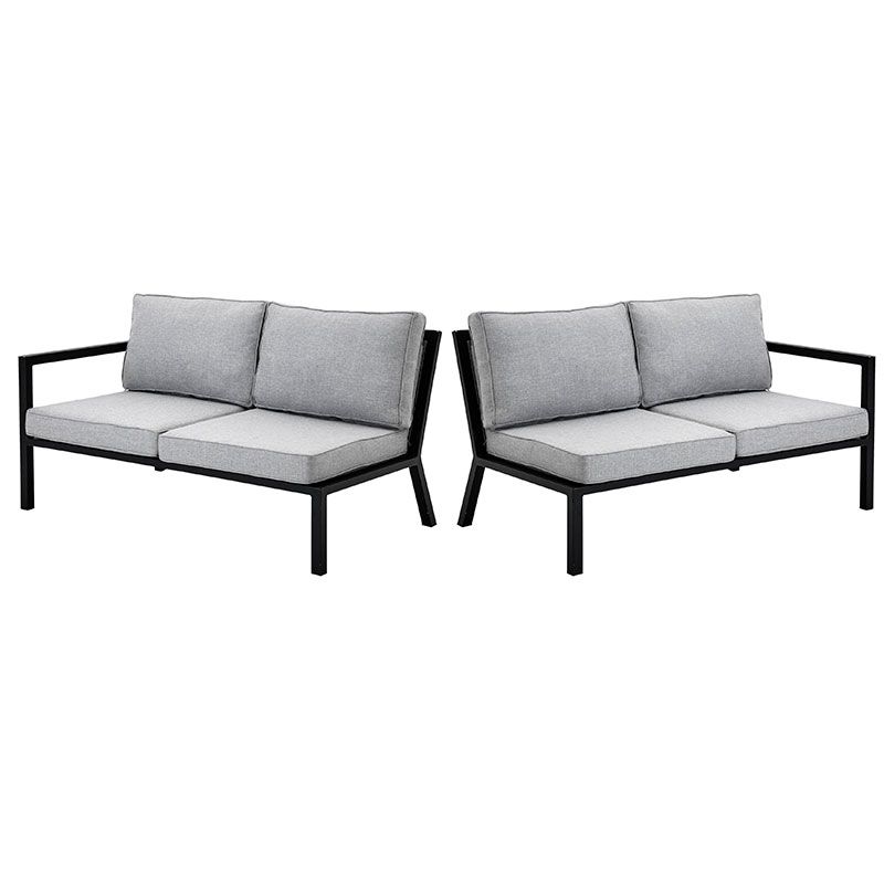 Belfort päätyosa O+V musta/harmaa Brafab