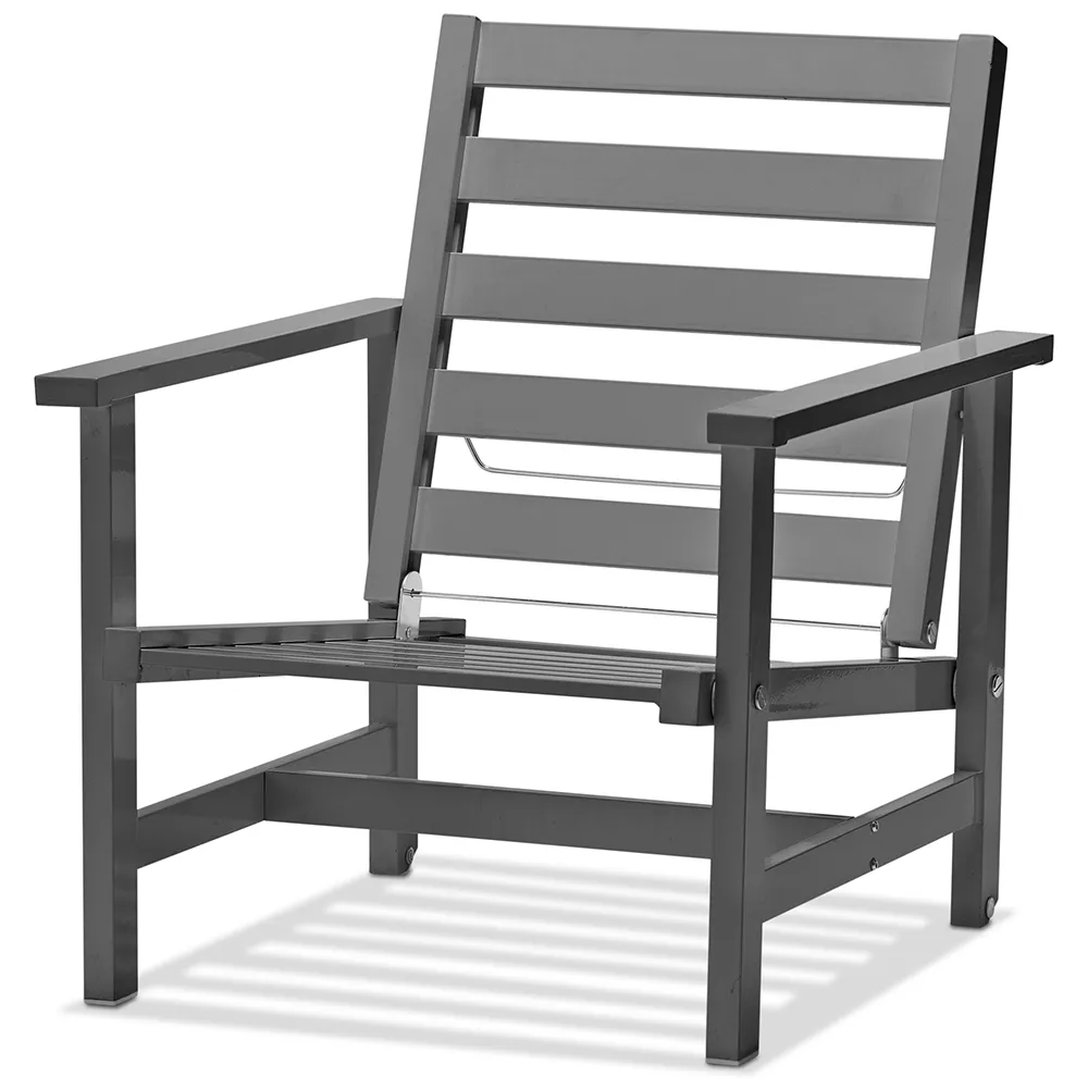 Nojatuoli Alumiini harmaa 