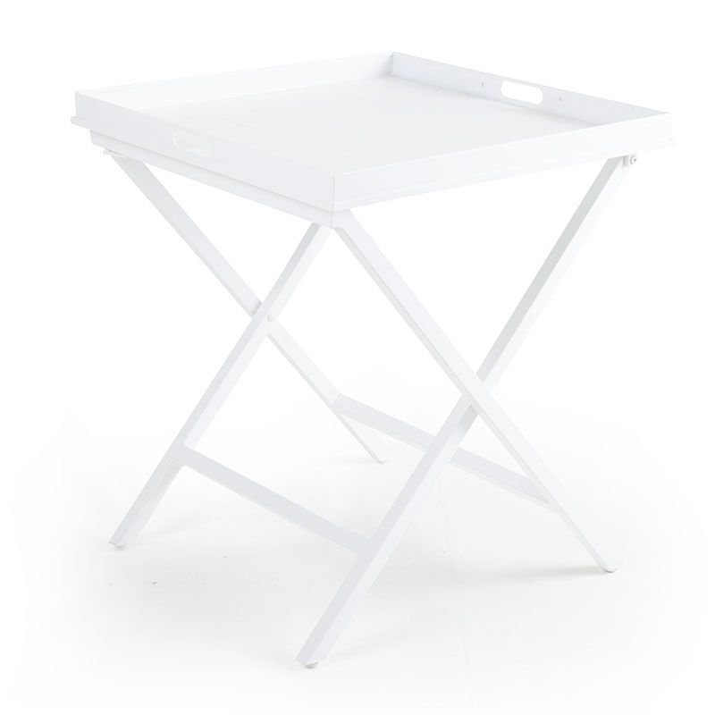 Brafab Vero tiilipöytä 60×60 cm valkoinen