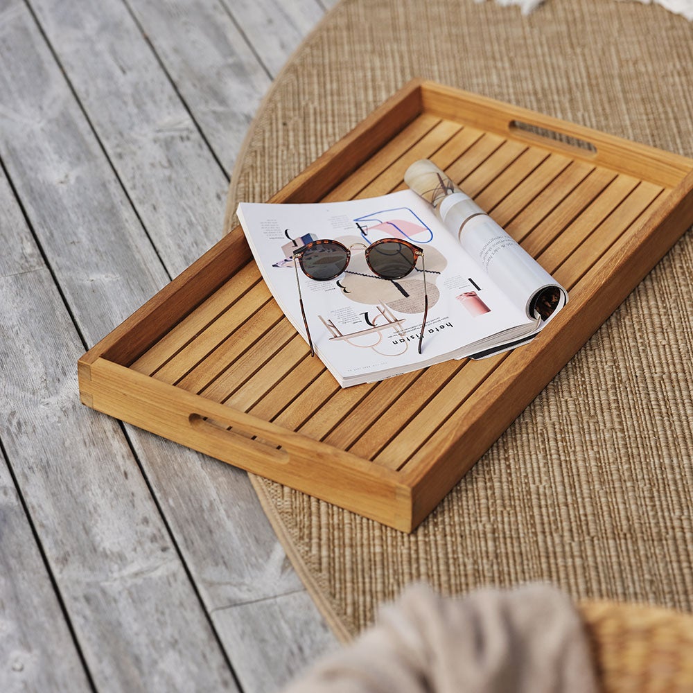 Turin tarjotin luonnonvärinen tiikki Brafab