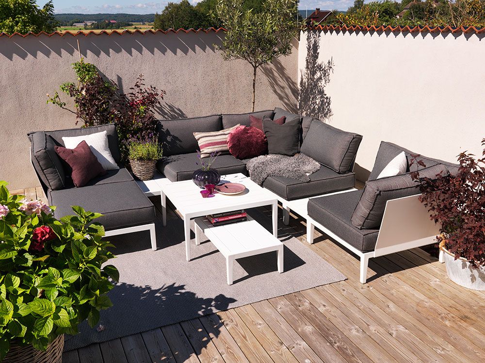 Mackenzie kulmaosa valkoinen alumiini