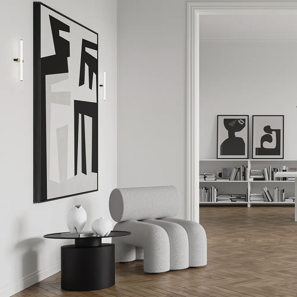 Pillar-sohvapöytä, matala – Burned Black