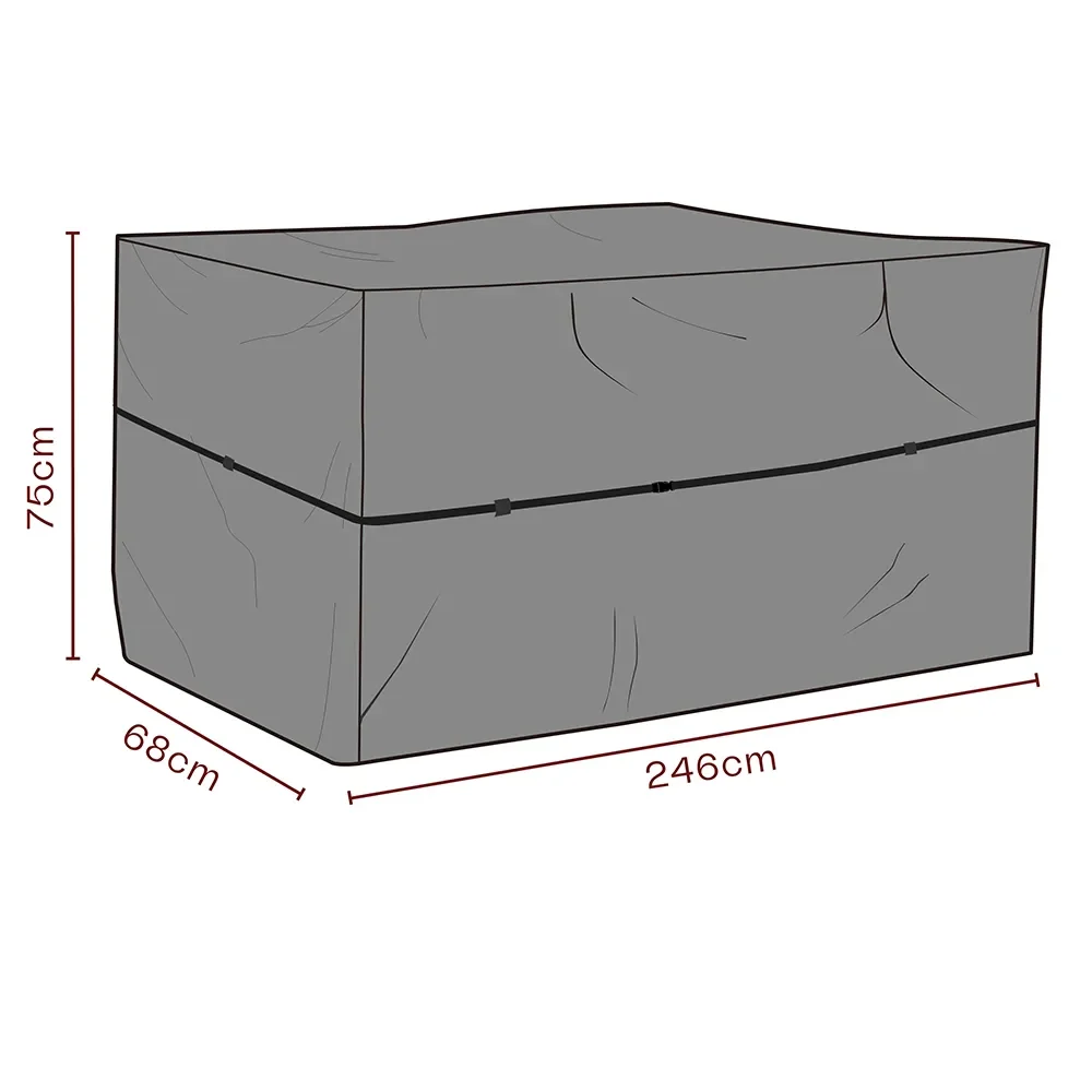 Huonekalusuoja ulkokeittiö 246x68x75 cm Premium