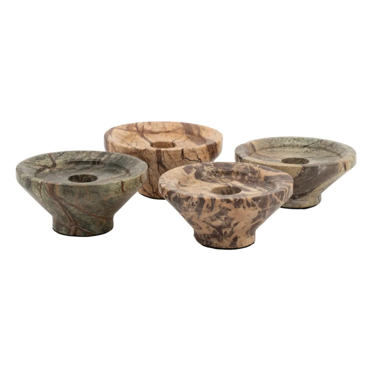 Sumi small ( set of 4) 10x10x4 cm marmori multicolour