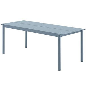 Linear Steel Ruokapöytä 200X75 cm Pale Blue 