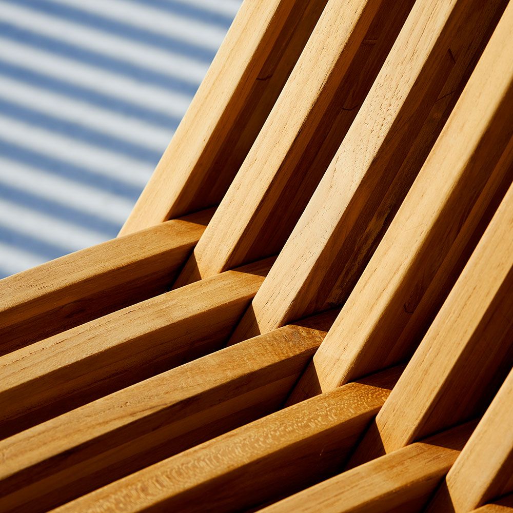 Nozib Sun Lounger tiikki Skargaarden