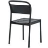 Linear Steel Ruokailutuoli Anthracite Black
