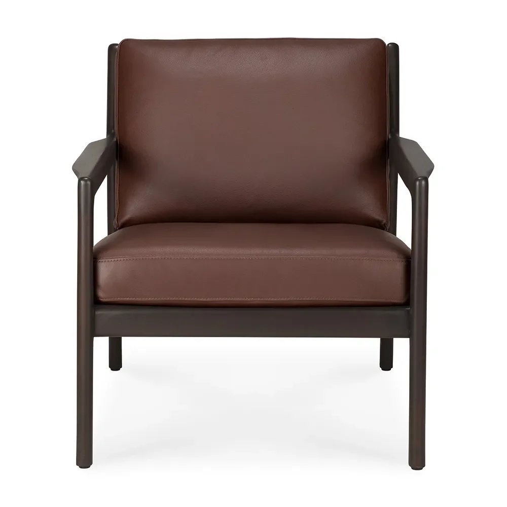 Jack Nojatuoli Burgundy nahka