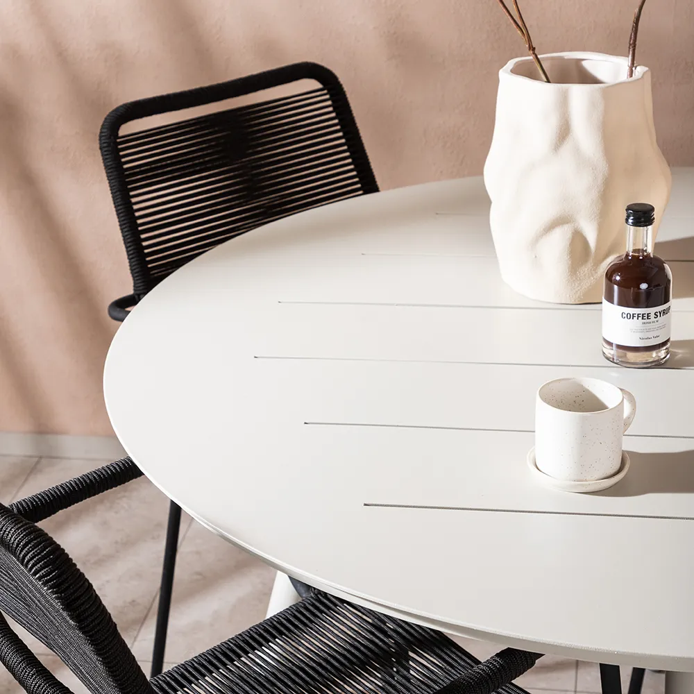 Lina ruokapöytä Ø120 cm Beige 