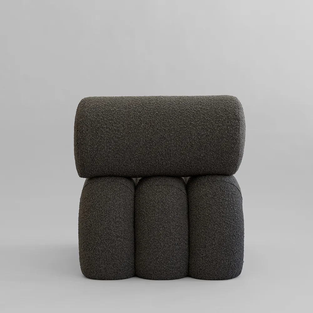 Foku-nojatuoli - Syvän harmaanruskea