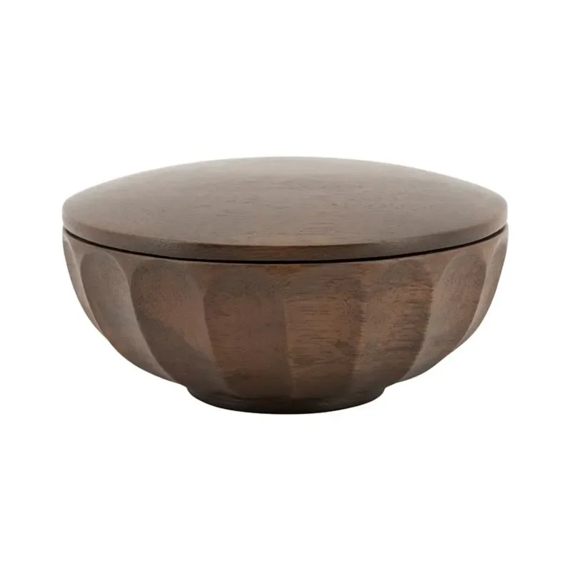 By-Boo, Storage bowl Yori small 13,7x13,7x6,5 cm Mangopuu dark brown