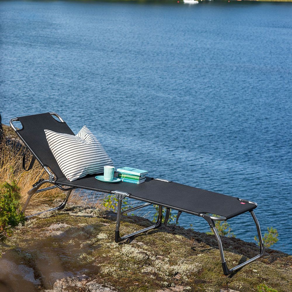 Amigo aurinkotuoli xxl valkoinen/harmaa alumiini/textileene