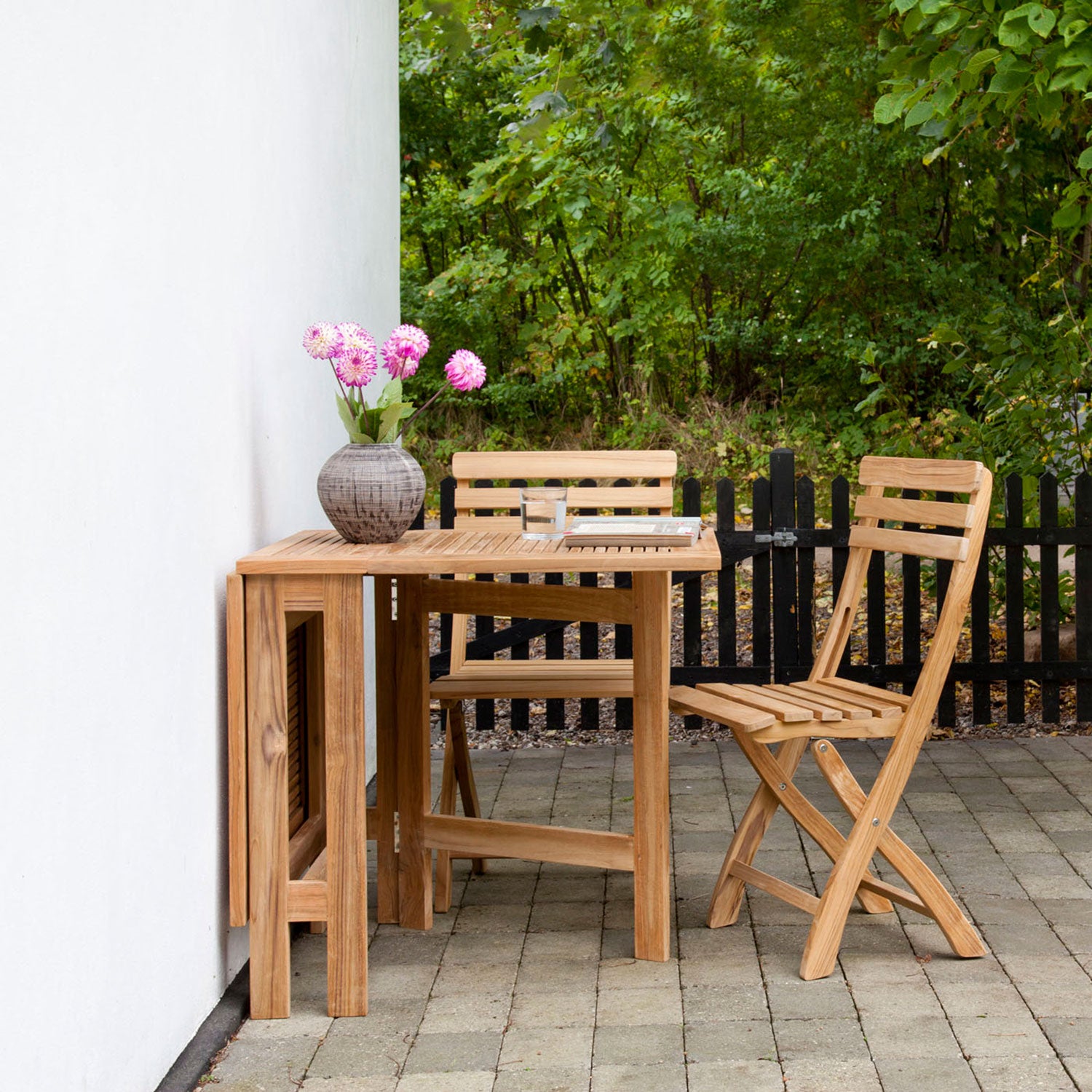 Clarish taitettava tuoli tiikki 