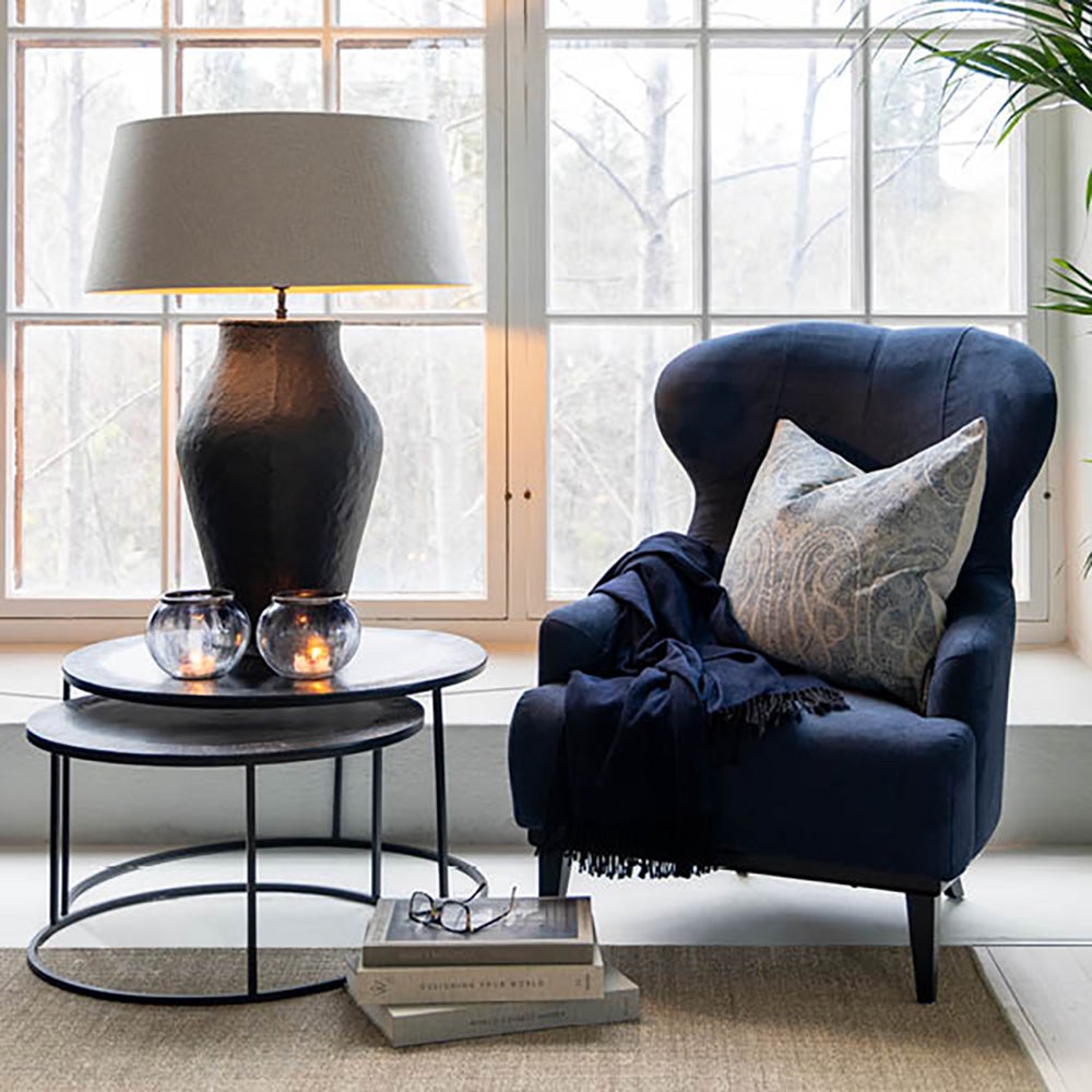 Toulouse kangasnojatuoli - Yksinkertaisesti syvän sininen