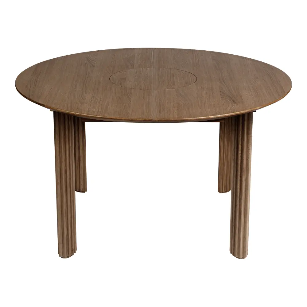 Comfort Circle Ruokapöytä jatkeella 132-202x132 Dark Oak
