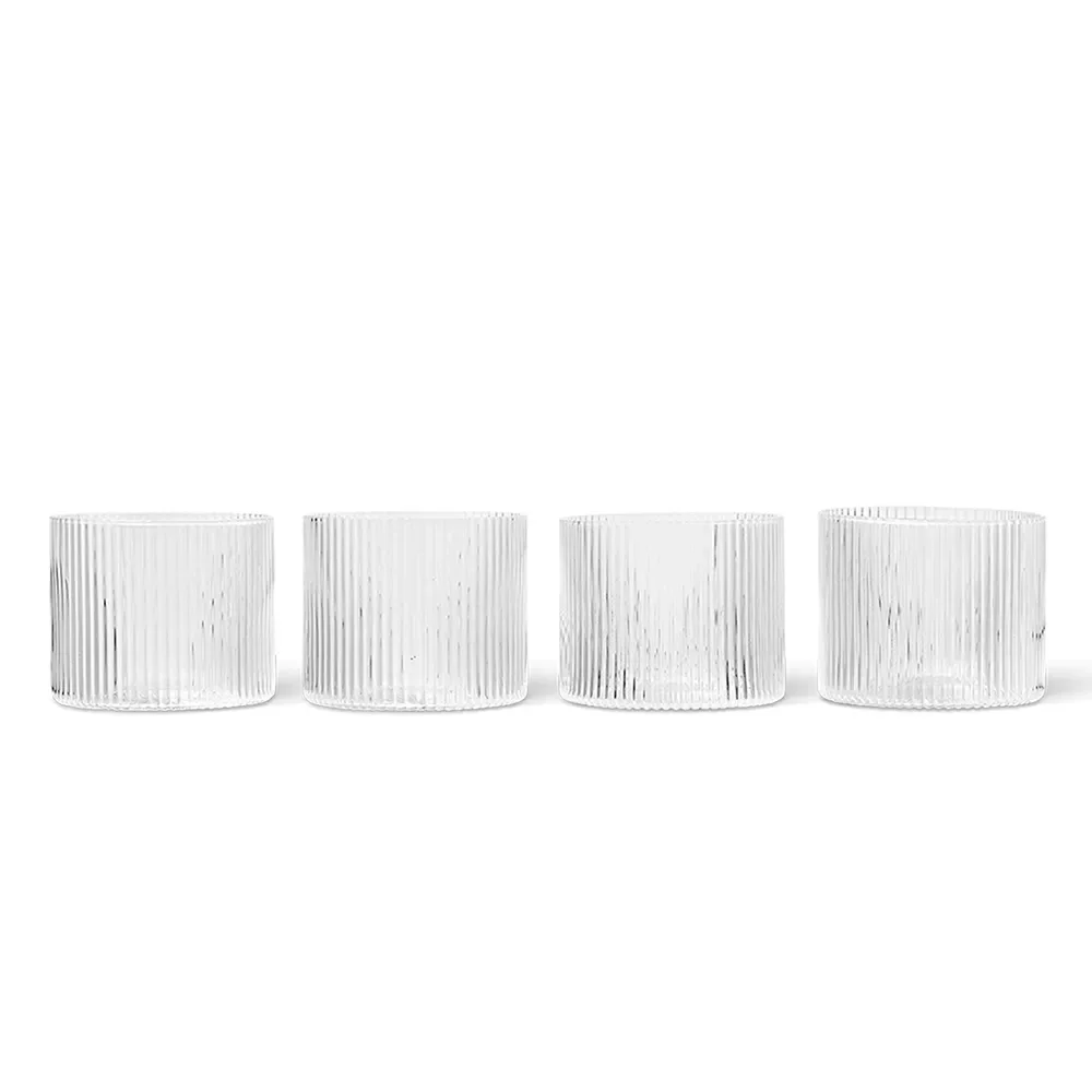 Ripple Matala lasi 4-pack - Clear