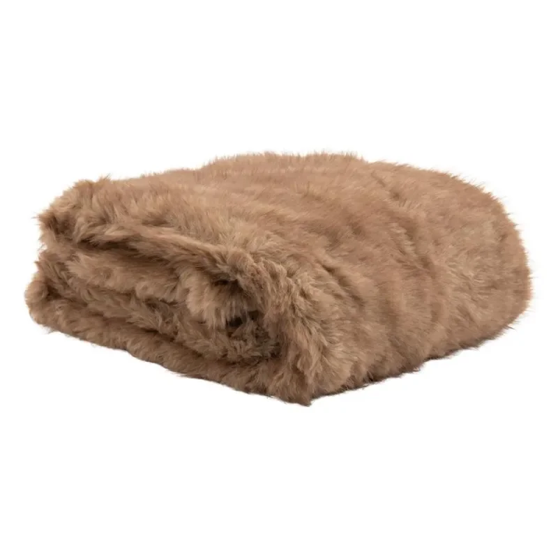 By-Boo, Foxy Fox Torkkupeitto 170x130 cm Polyesteri light brown