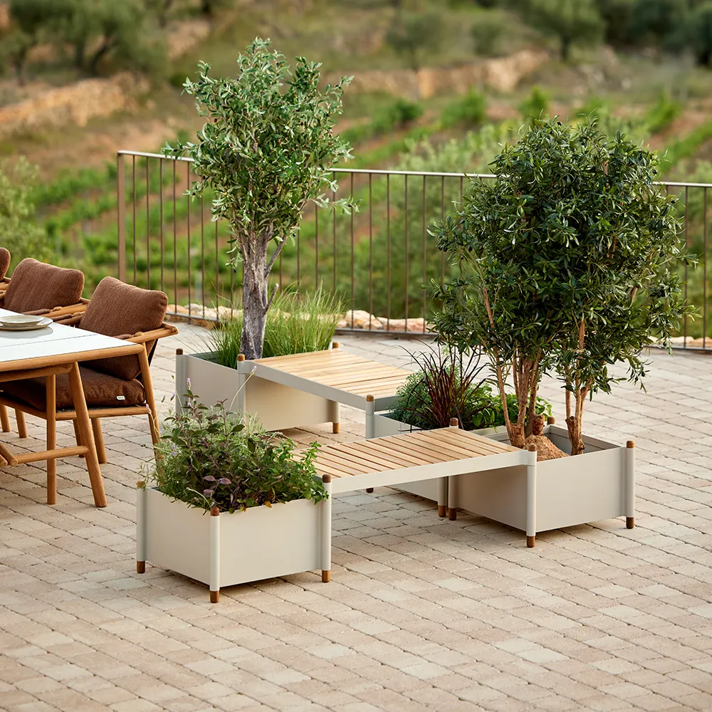 Sticks Plante Penkki Teak/sand