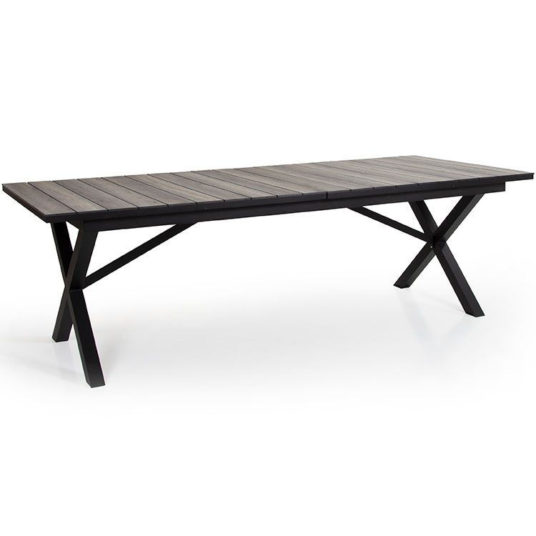Brafab Hillmond jatkettava pöytä 100×238-297 cm musta/nature