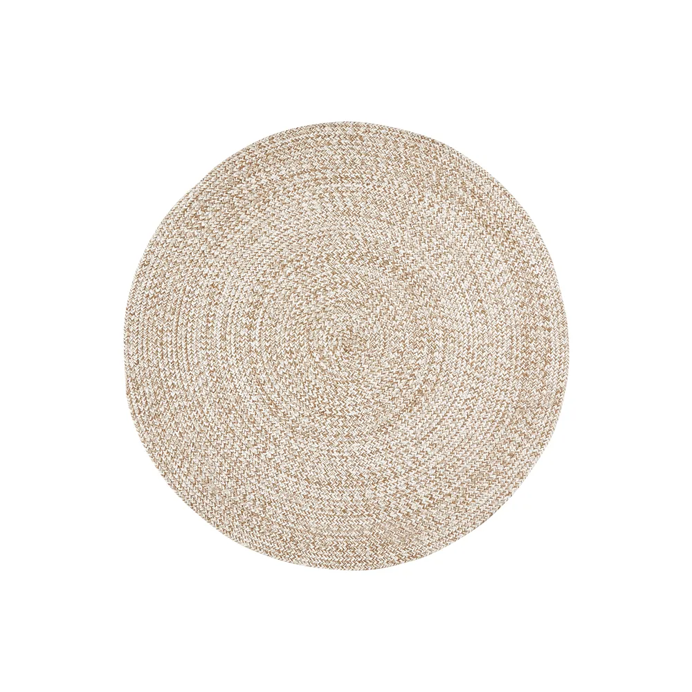  JUNI matto luonnon/valkoinen Ø120 cm