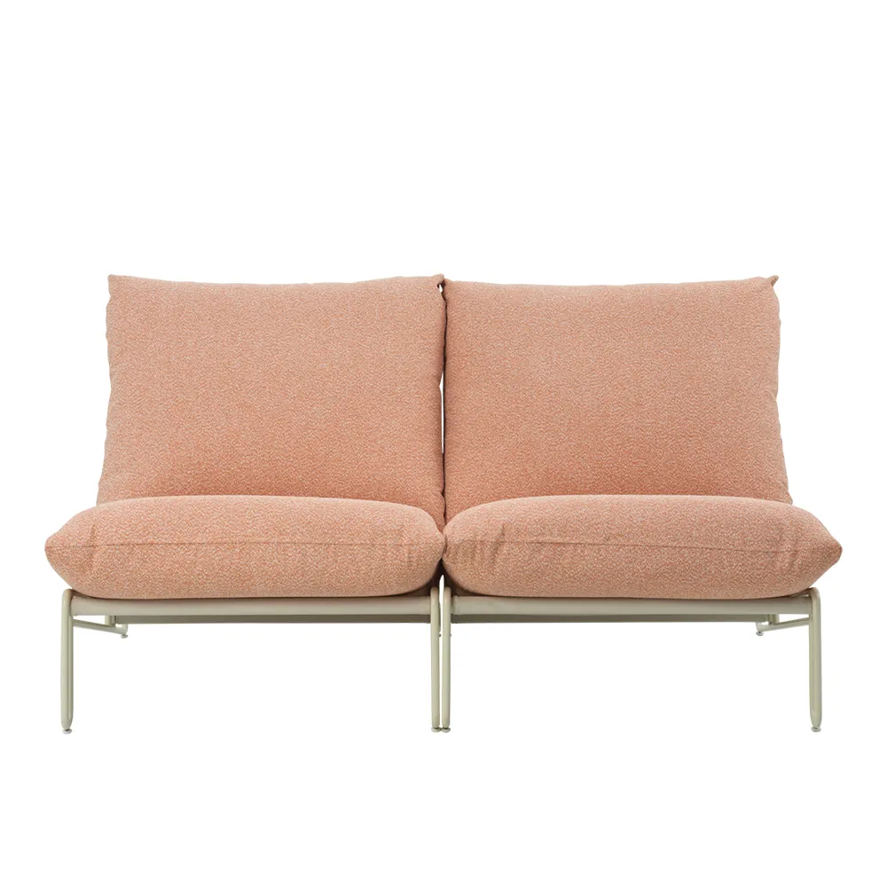 Blixt nojatuoli  Pearl white / Teddy orange